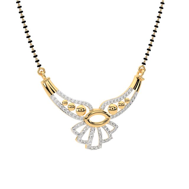 Tara Round Diamond Mangalsutra